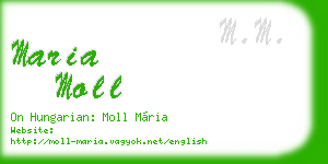 maria moll business card