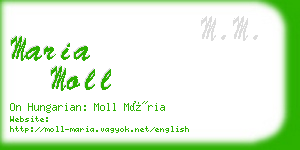 maria moll business card